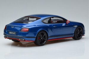 Bentley Continental GT Speed Black Edition Azul GT Spirit 1:18 KJ006 Resina - imagem 2 de 6