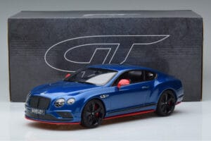 Bentley Continental GT Speed Black Edition Azul GT Spirit 1:18 KJ006 Resina - imagem 6 de 6
