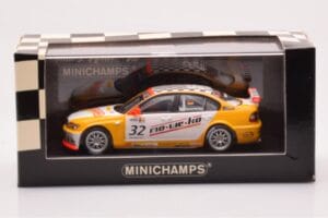 BMW 320i E46 Wiechers Sport #32 Hennerici / Wiechers WTCC 2005 Minichamps 1:43 400052432 Metal - imagem 4 de 4
