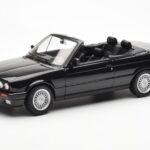 BMW 325i E30 Cabriolet Preto Metálico Norev 1:18