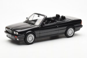BMW 325i E30 Cabriolet Preto Metálico Norev 1:18