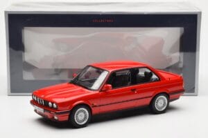 BMW 325i E30 Vermelho Norev 1:18 183202 Metal - imagem 6 de 6