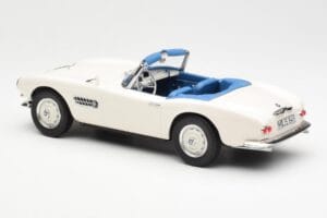 BMW 507 Roadster Branco Norev 1:18 183232 Metal - imagem 5 de 6