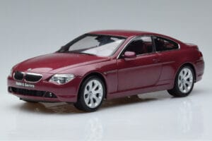BMW 645Ci E63 Vermelho Escuro Kyosho 1:18 08701CR Metal