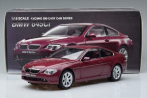 BMW 645Ci E63 Vermelho Escuro Kyosho 1:18 08701CR Metal - imagem 7 de 7