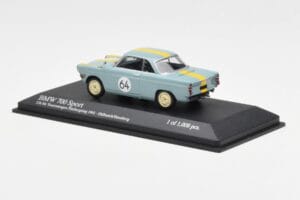 BMW 700 Sport #64 Hulbusch / Stausberg 12 Hours of Nurburgring 1961 Minichamps 1:43 400612364 Metal - imagem 3 de 4