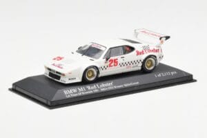 BMW M1 IMSA #25 Red Lobster Cowart / Miller LA Times Grand Prix Winner 1981 Minichamps 1:43 430812525 Metal - imagem 2 de 4