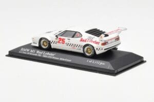 BMW M1 IMSA #25 Red Lobster Cowart / Miller LA Times Grand Prix Winner 1981 Minichamps 1:43 430812525 Metal - imagem 3 de 4