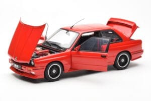 BMW M3 E30 Sport Evolution Cecotto Edition Vermelho AUTOart 1:18 70566 Metal - imagem 2 de 8