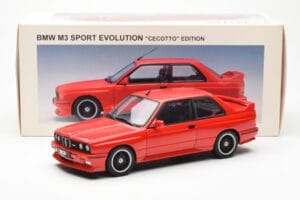 BMW M3 E30 Sport Evolution Cecotto Edition Vermelho AUTOart 1:18 70566 Metal - imagem 8 de 8