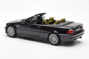 BMW M3 E46 Cabriolet Preto Kyosho 1:18 80430024431 Metal - imagem 7 de 8