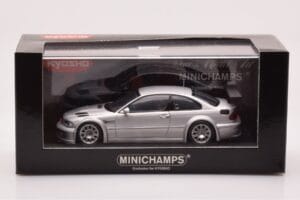 BMW M3 E46 GTR Street Prata Minichamps 1:43 403012105 Metal - imagem 4 de 4