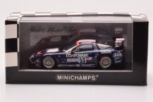 Chevrolet Corvette C5R #53 R. Fellows / J. O'Connell / F. Freon 24 Hours of Le Mans 2003 Minichamps 1:43 400031453 Metal - imagem 4 de 4