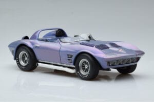 Chevrolet Corvette Grand Sport Roadster Laguna Seca Azul Céu Exoto 1:18 EXPRM00080 Metal - imagem 5 de 9