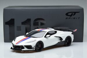 Chevrolet Hennessey Corvette C8 Arctic Branco GT Spirit 1:18 GT317 Resina - imagem 6 de 6