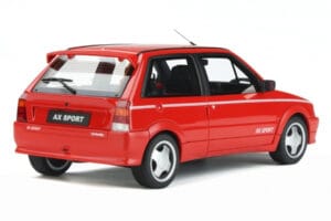 Citroen AX Sport Vermelho Otto 1:18 OT799 Resina - imagem 2 de 5