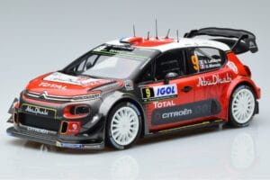 Citroen C3 WRC #9 S. Lefebvre / G. Moreau Tour de Corse 2017 Norev 1:18 181633 Metal