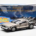 DeLorean DMC-12 Time Machine Back to the Future Prateado Sun Star 1:18 - image 2 of 8