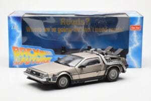 DeLorean DMC-12 Time Machine Back to the Future Prateado Sun Star 1:18 2711 Metal - imagem 2 de 8