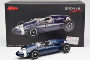 Cooper T51 Climax #14 S. Moss Italian GP Winner 1959 Schuco 1:18 450032600 Metal - imagem 8 de 8