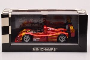 Ferrari 333 SP #30 MOMO M. Papis / D. Theys / B. Wollek Daytona 24 Hours 2nd Place 1996 Minichamps 1:43 430967430 Metal - imagem 4 de 4
