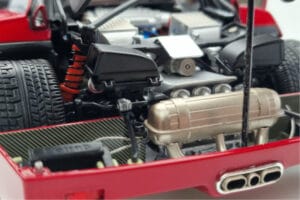 Ferrari F40 Vermelho Metalizado Asia Exclusive Kyosho 1:18 08416RM-G Metal - imagem 13 de 14