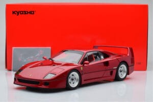 Ferrari F40 Vermelho Metalizado Asia Exclusive Kyosho 1:18 08416RM-G Metal - imagem 14 de 14