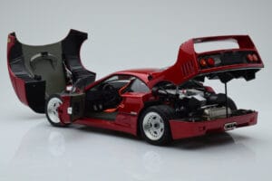 Ferrari F40 Vermelho Metalizado Asia Exclusive Kyosho 1:18 08416RM-G Metal - imagem 6 de 14
