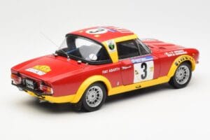 Fiat 124 Abarth #3 Barbasio / Sodano East African Safari Rally 1974 Sun Star 1:18 4952 Metal - imagem 3 de 8