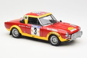 Fiat 124 Abarth #3 Barbasio / Sodano East African Safari Rally 1974 Sun Star 1:18 4952 Metal - imagem 6 de 8