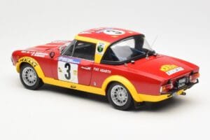 Fiat 124 Abarth #3 Barbasio / Sodano East African Safari Rally 1974 Sun Star 1:18 4952 Metal - imagem 7 de 8