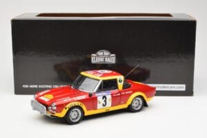 Fiat 124 Abarth #3 Barbasio / Sodano East African Safari Rally 1974 Sun Star 1:18 4952 Metal - imagem 8 de 8