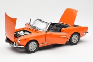 Fiat 124 BS Laranja Sun Star 1:18 4906 Metal - imagem 2 de 8