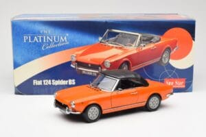 Fiat 124 BS Laranja Sun Star 1:18 4906 Metal - imagem 8 de 8