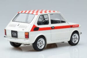 Fiat 126 Abarth Branco MCG 1:18 MCG18325 Metal - imagem 2 de 6