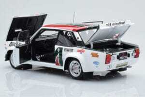 Fiat 131 Abarth Alitalia #2 W. Röhrl / C. Geistdörfer Rally Monte Carlo 1978 Kyosho 1:18 08376G Metal - imagem 5 de 10
