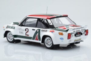 Fiat 131 Abarth Alitalia #2 W. Röhrl / C. Geistdörfer Rally Monte Carlo 1978 Kyosho 1:18 08376G Metal - imagem 7 de 10