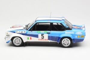 Fiat 131 Abarth #5 Team Fiat Works Rally Portugal 1980 Kyosho 1:18 08376A Metal - imagem 4 de 8