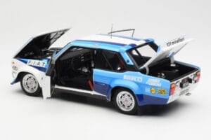 Fiat 131 Abarth #5 Team Fiat Works Rally Portugal 1980 Kyosho 1:18 08376A Metal - imagem 5 de 8