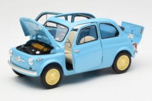 Fiat Nuova 500 Celeste Azul Kyosho 1:18 08966LB Metal - imagem 2 de 8
