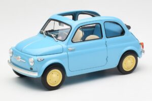Fiat Nuova 500 Celeste Azul Kyosho 1:18 08966LB