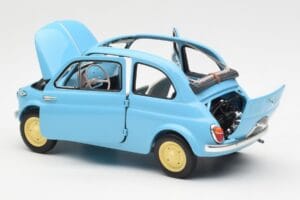 Fiat Nuova 500 Celeste Azul Kyosho 1:18 08966LB Metal - imagem 5 de 8
