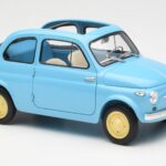 Fiat Nuova 500 Celeste Azul Kyosho 1:18 08966LB - image 6 of 8