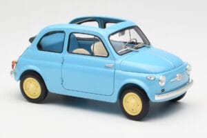 Fiat Nuova 500 Celeste Azul Kyosho 1:18 08966LB Metal - imagem 6 de 8