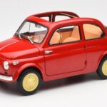 Fiat Nuova 500 Coral Vermelho Kyosho 1:18 08966R