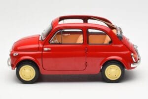 Fiat Nuova 500 Coral Vermelho Kyosho 1:18 08966R Metal - imagem 4 de 8