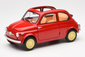 Fiat Nuova 500 Coral Vermelho Kyosho 1:18 08966R