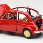 Fiat Nuova 500 Coral Vermelho Kyosho 1:18 08966R - image 5 of 8
