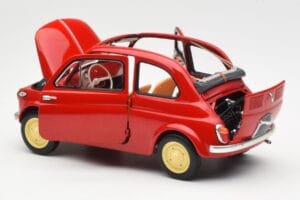 Fiat Nuova 500 Coral Vermelho Kyosho 1:18 08966R Metal - imagem 5 de 8