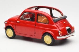 Fiat Nuova 500 Coral Vermelho Kyosho 1:18 08966R Metal - imagem 7 de 8